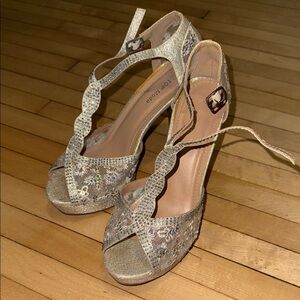 Women's Silver Prom Heels